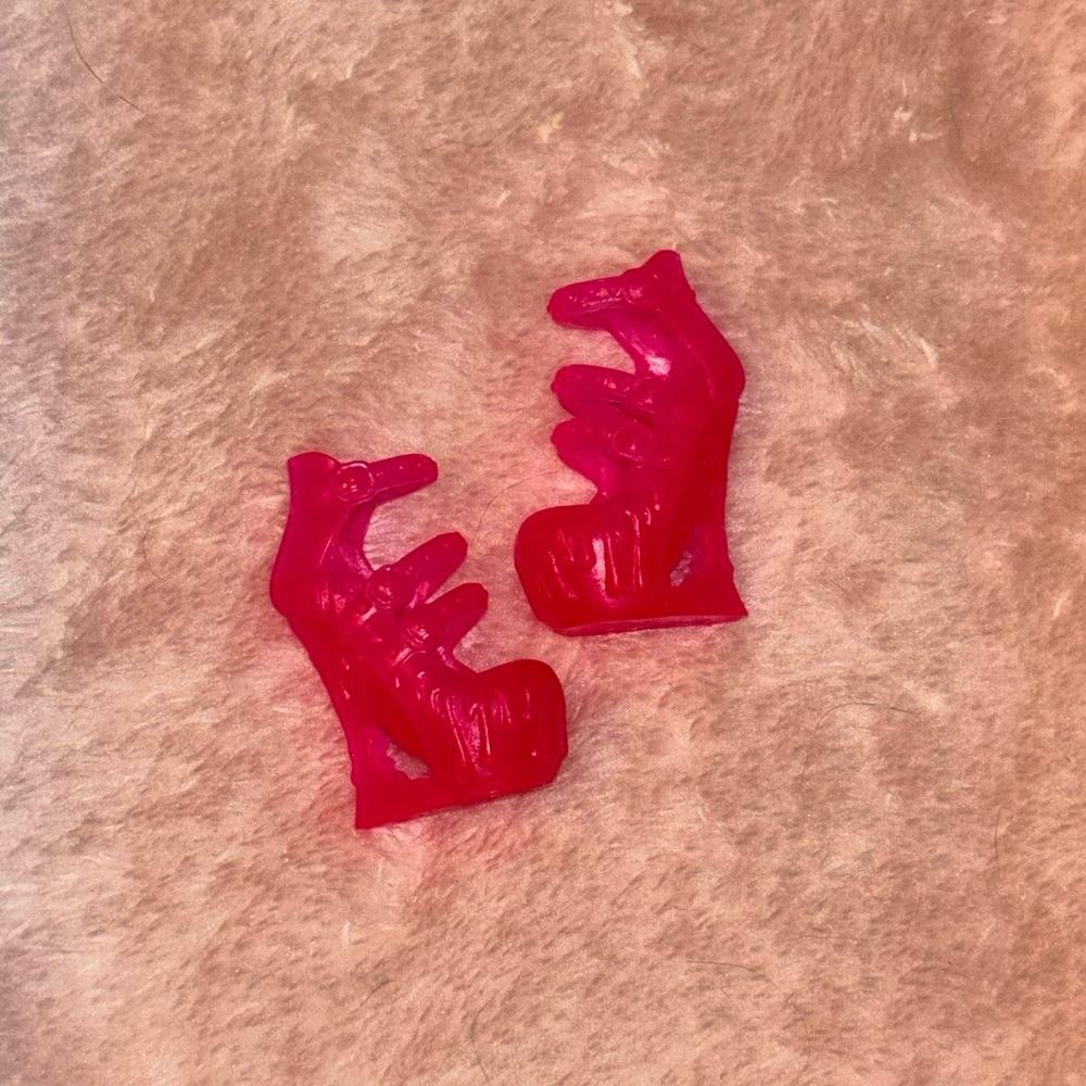 Monster High Draculara Electrified Hot Pink Doll Shoes Platform Heels